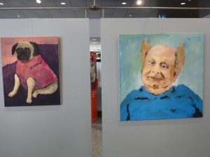 Mensch und Tier - Bilder von Barbara Heun in der Sparkasse Fürth