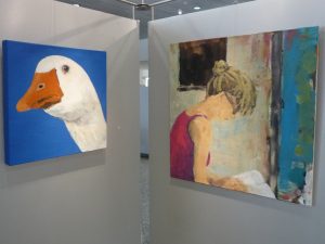 Mensch und Tier - Bilder von Barbara Heun in der Sparkasse Fürth