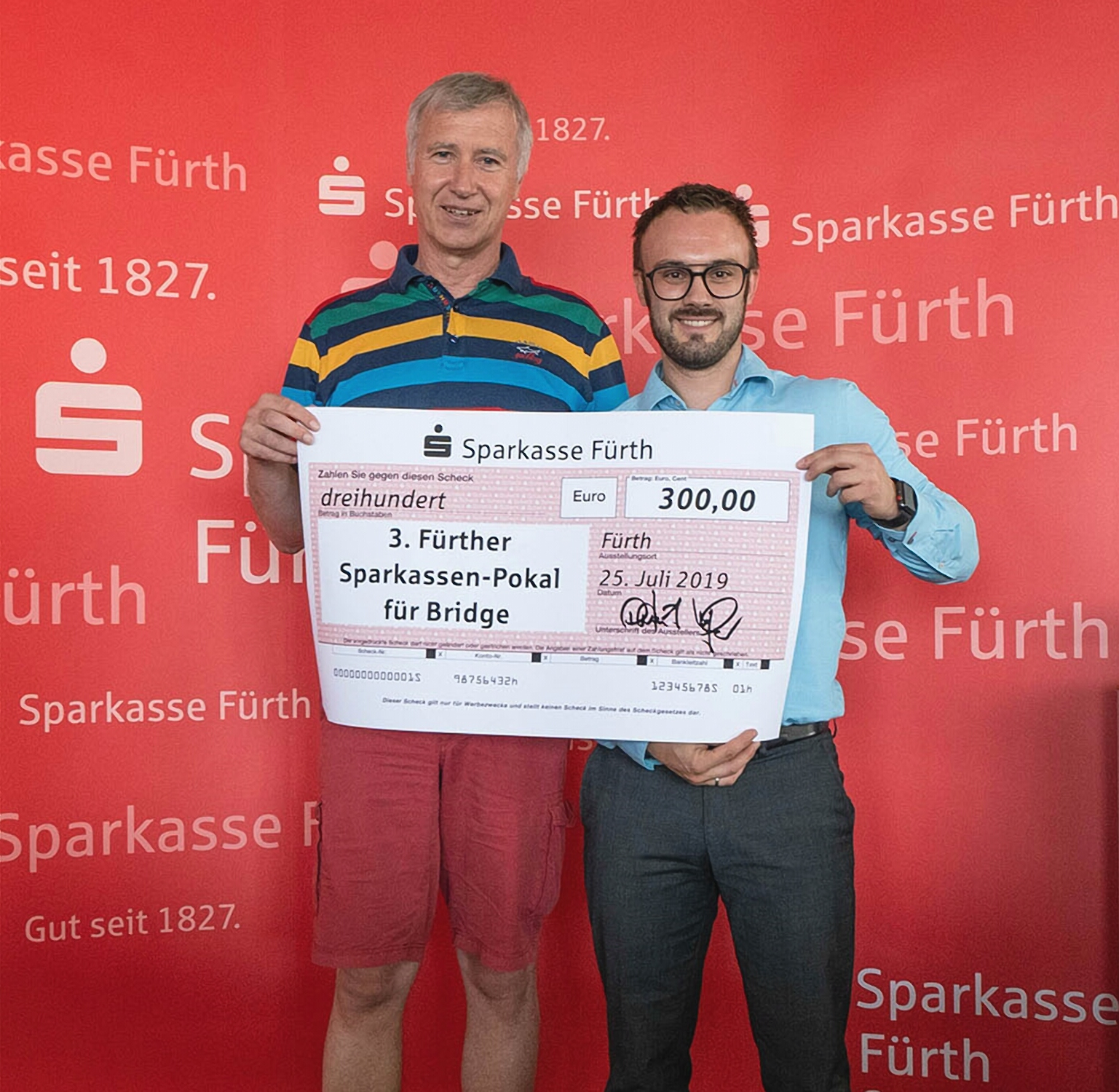 Am 25. Juli lud die Sparkasse Fürth – gemeinsam mit der Initiative „Bridge-Stadt Fürth“ - zum 3. Fürther Sparkassen-Pokal.
