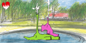 Die geheime Liebe der Fürther – hier treffen sich Jung und Alt, gibt es lauschige Plätze, können Kinder spielen, hat die Kultur ihren Platz, kann geschlemmt werden. Auch Fühfant genießt den Stadtpark.