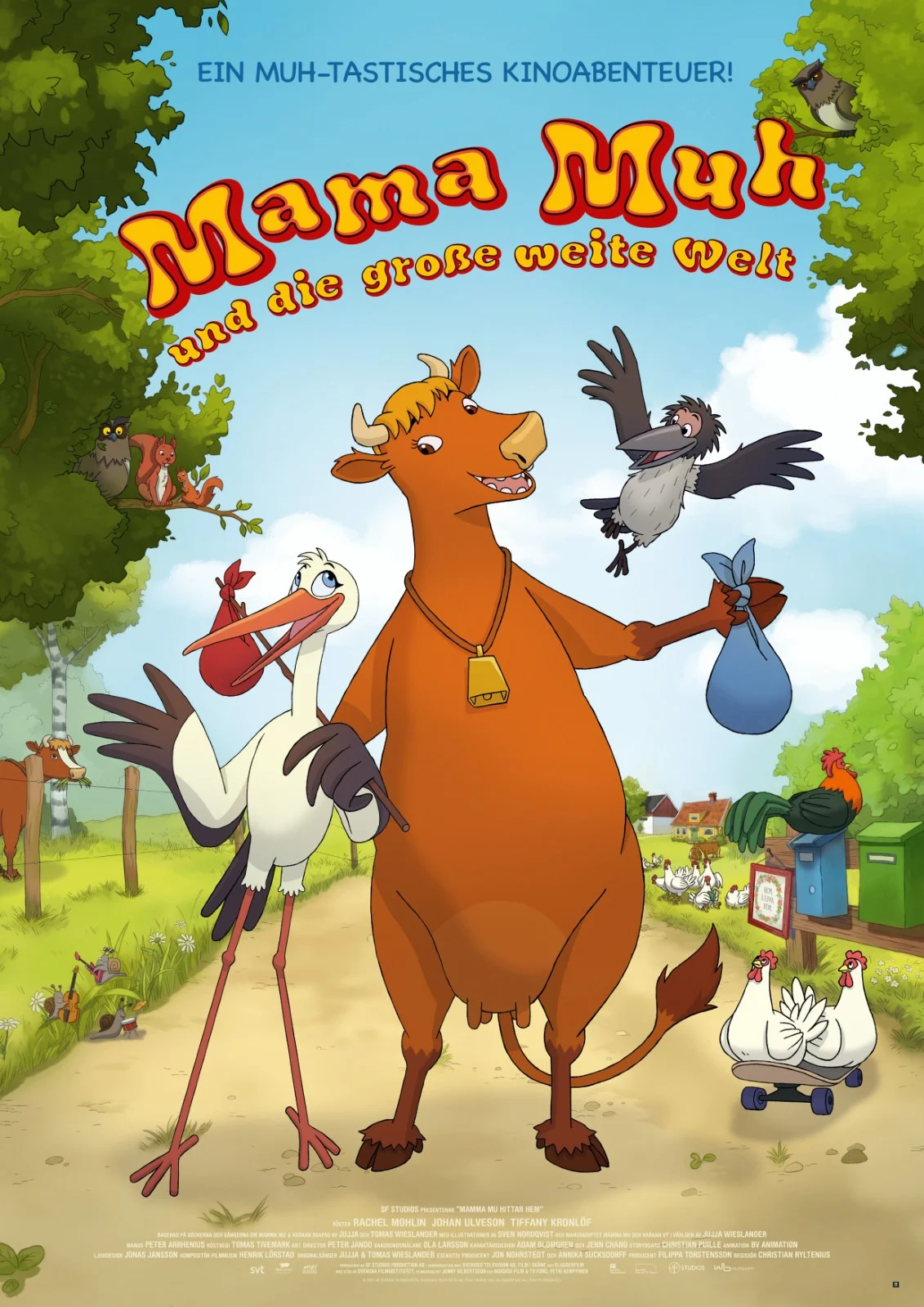 Das Knirpskino: Ausgewählte Kinderfilme ohne Werbung. Jeden Samstag und Sonntag um 10:30 Uhr. Im März „Mama Muh und die große weite Welt“