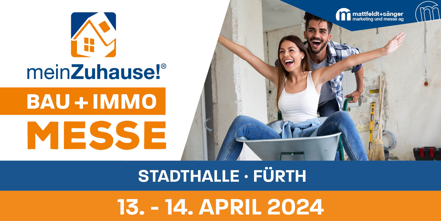Die ImmobilienMesse Fürth: Das Immobilien-Team der Sparkasse ist von 10 - 17 Uhr vor Ort und präsentieren am 13. und 14. April ihre Angebote.