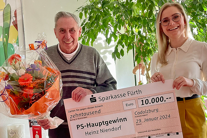 PS-Sparen und Gewinnen: 10.000 € Hauptgewinn in Cadolzburg