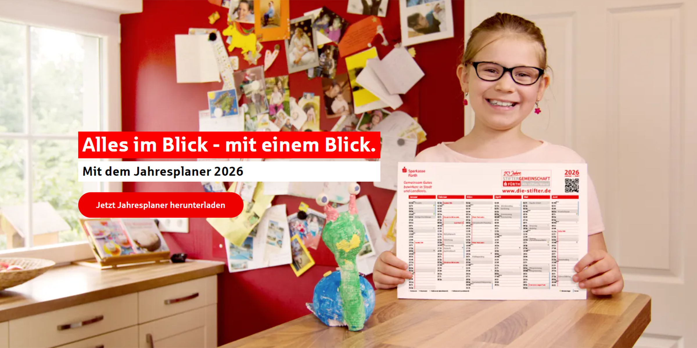 Wann sind Herbstferien? Wann schaffe ich mit Brückentagen eine freie Woche? Diese und weitere Fragen beantwortet der neue Jahresplaner!