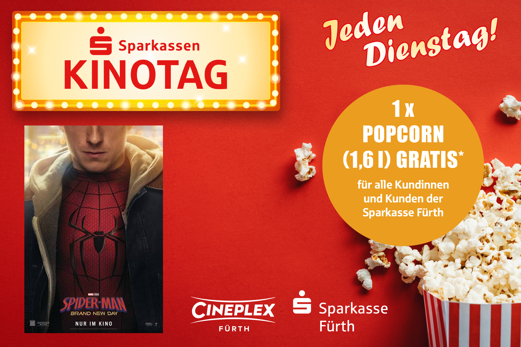 Dienstags heißt es: Film ab zum Sparkassen-Kinotag! Im Anschluss unseren Filmtipp bewerten und gewinnen - viel Glück.