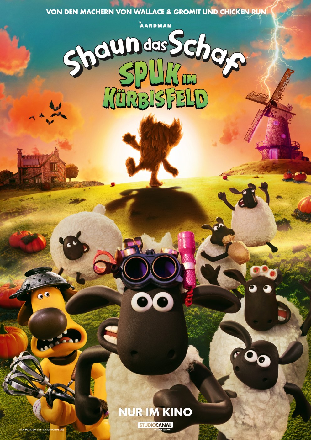 Filmplakat: Shaun das Schaf - Spuk im Kürbisfeld